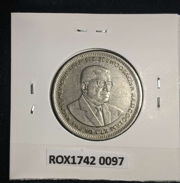 Mauritius 1997 Rupee KM# 55 Scratches #0097 #13A