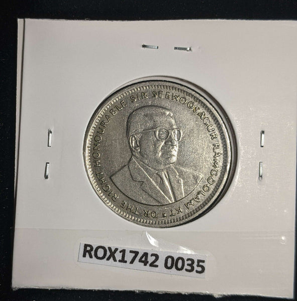 Mauritius 1997 Rupee KM# 55 Scratches #0035 #13A