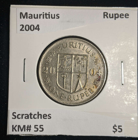 Mauritius 2004 Rupee KM# 55 Scratches #0066 #13A