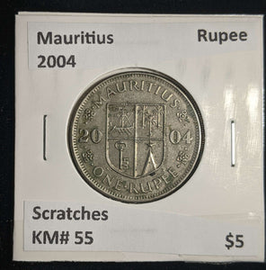 Mauritius 2004 Rupee KM# 55 Scratches #0087 #13A