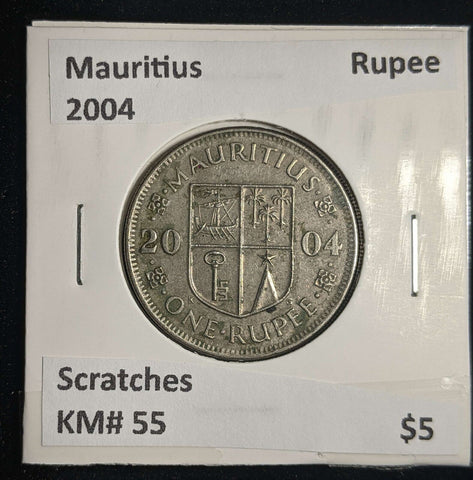 Mauritius 2004 Rupee KM# 55 Scratches #0087 #13A
