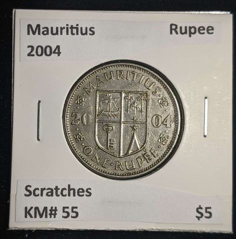 Mauritius 2004 Rupee KM# 55 Scratches #0077 #13A