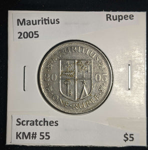 Mauritius 2005 Rupee KM# 55 Scratches #0043 #13A