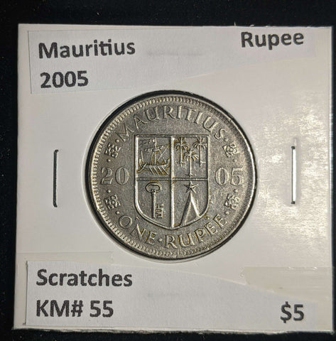 Mauritius 2005 Rupee KM# 55 Scratches #0043 #13A