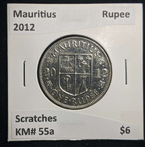 Mauritius 2012 Rupee KM# 55a Scratches #0049 #13B