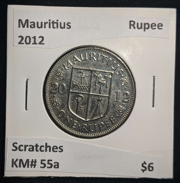 Mauritius 2012 Rupee KM# 55a Scratches #0131 #13B