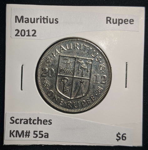 Mauritius 2012 Rupee KM# 55a Scratches #0131 #13B