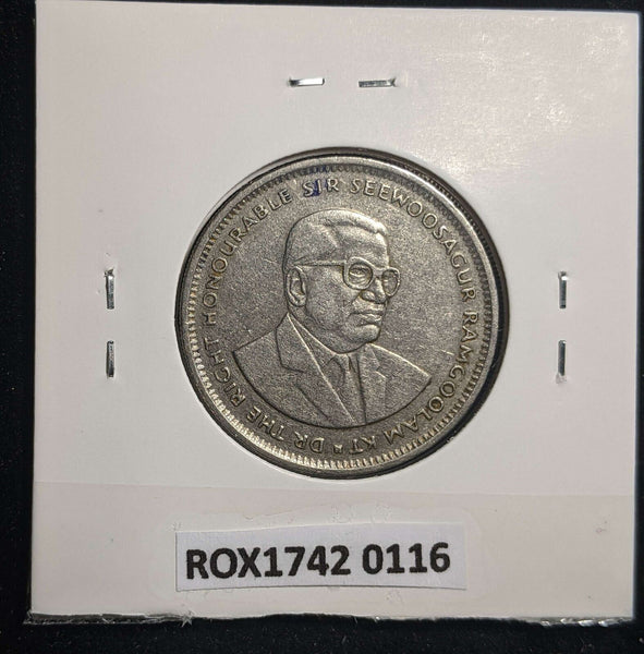 Mauritius 1993 Rupee KM# 55 Scratches #0116 #13B
