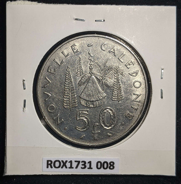 New Caledonia 1967(a) 50 Francs KM# 7 Scratches #008 #13B