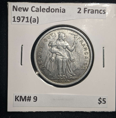 New Caledonia 1971(a) 2 Francs KM# 9 #1735 #13B