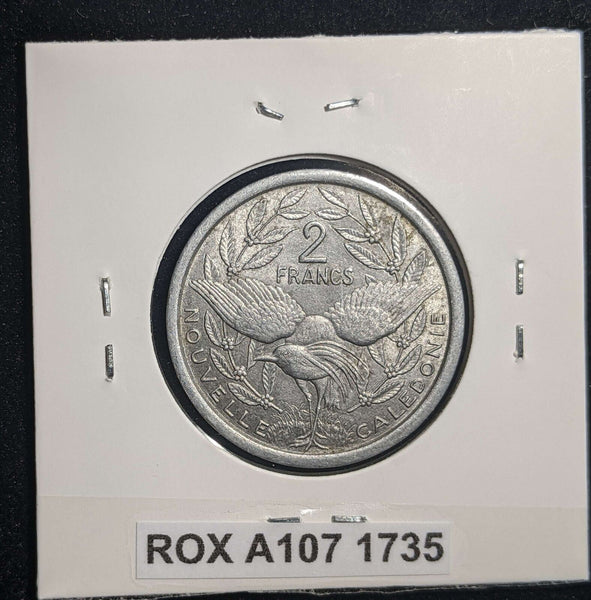 New Caledonia 1971(a) 2 Francs KM# 9 #1735 #13B