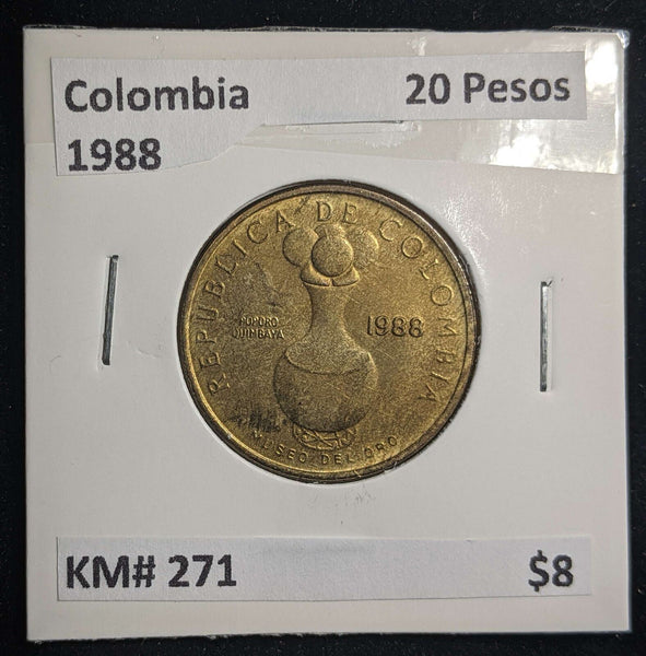 Colombia 1988 20 Pesos KM# 271 #027 #13C