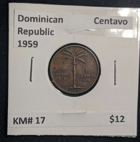 Dominican Republic 1959 Centavo KM# 17 #888 #23A