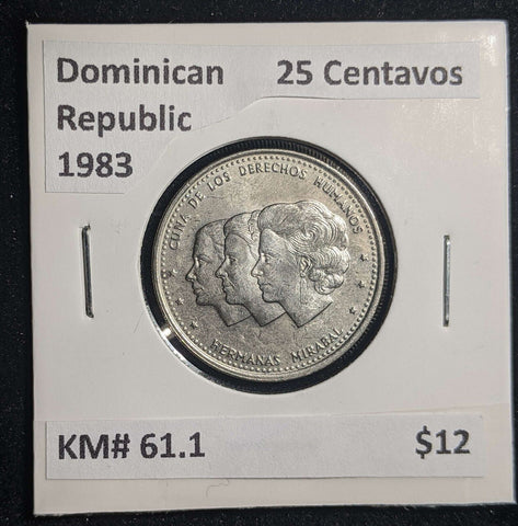 Dominican Republic 1983 25 Centavos KM# 61.1 #093 #23A