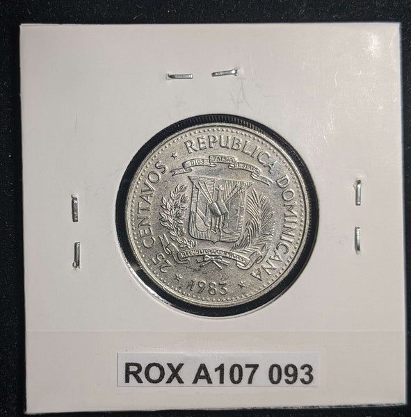 Dominican Republic 1983 25 Centavos KM# 61.1 #093 #23A