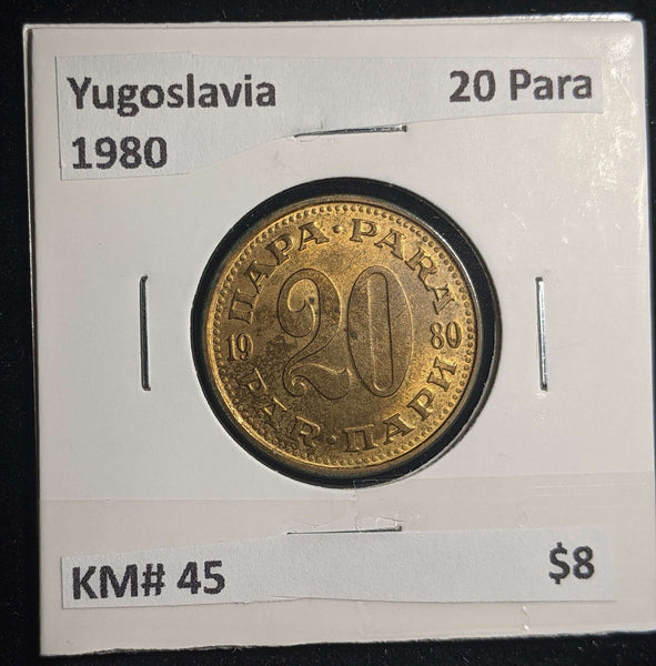 Yugoslavia 1980 20 Para KM# 45 #0628 #23A