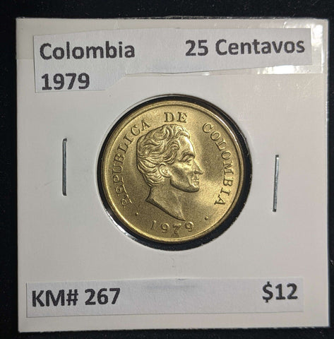 Colombia 1979 25 Centavos KM# 267 #052 #13C