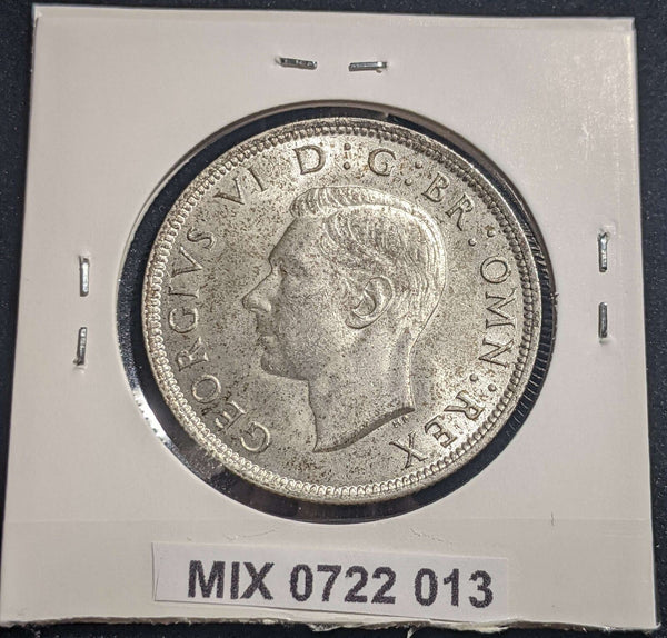Great Britain 1942 1/2 Crown KM# 856 Stains #013 #24A