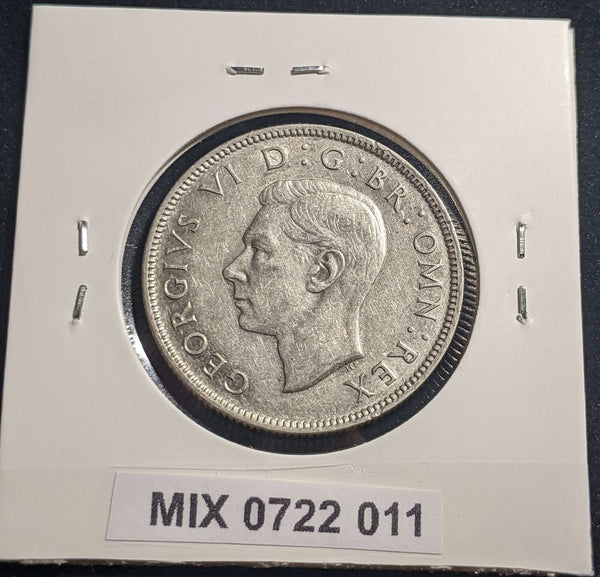 Great Britain 1943 Florin KM# 855 Cleaned #011 #24A