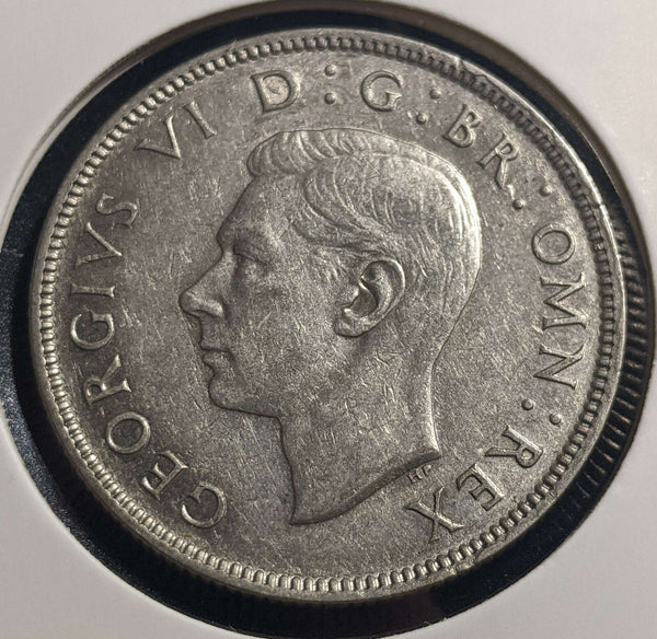 Great Britain 1943 Florin KM# 855 Cleaned #011 #24A