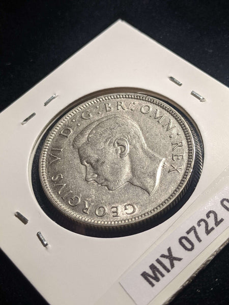 Great Britain 1943 Florin KM# 855 Cleaned #011 #24A