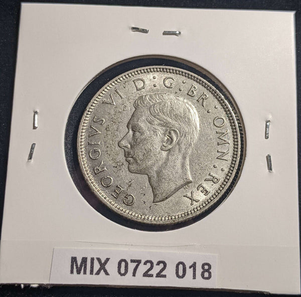 Great Britain 1943 Florin KM# 855 Cleaned #018 #24A