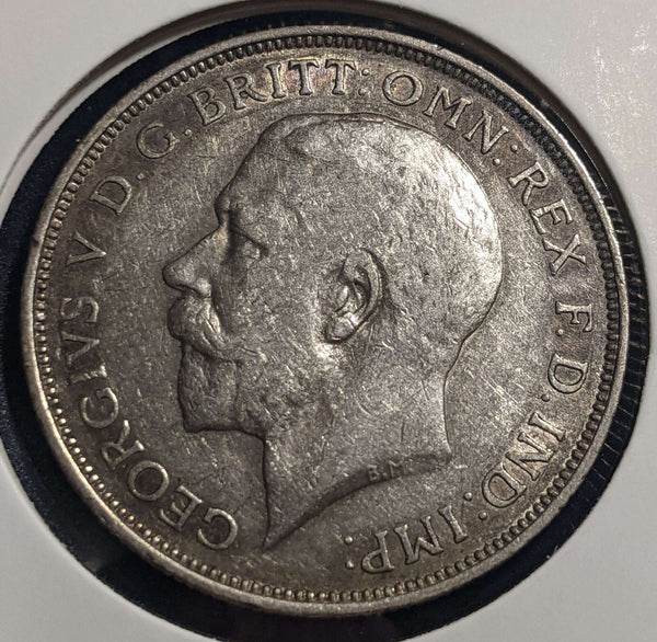 Great Britain 1911 Florin KM# 817 Cleaned #016 #24A