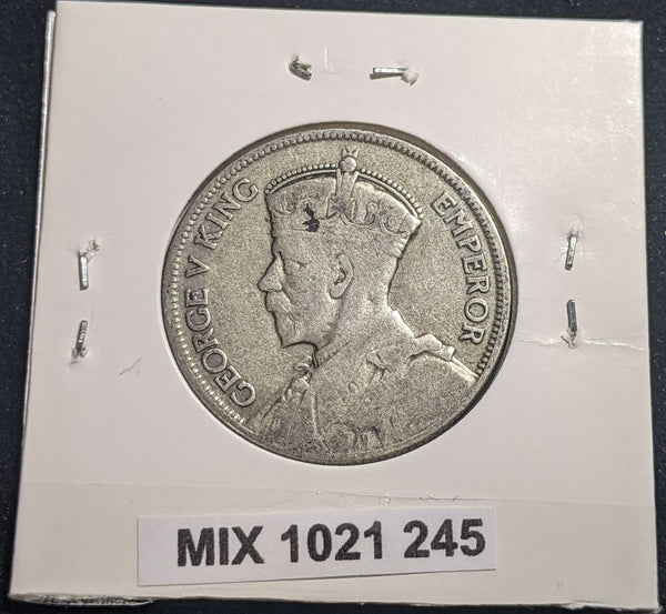 New Zealand 1934 Florin KM# 4 Cleaned #245 #24A
