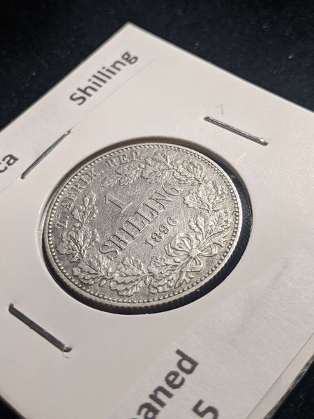 South Africa 1896 Shilling KM# 5 Cleaned #049 #24A