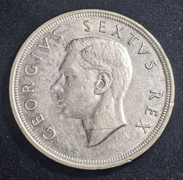 South Africa 1952 5 Shillings KM 41 Cleaned #001 #23C