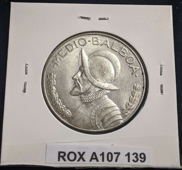 Panama 1970 1/2 Balboa KM# 12a.1 #139 #23C
