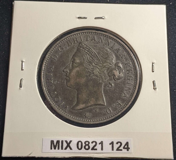 Jersey 1877 H 1/12 Shilling KM# 8 Rim Damage #124 #23C