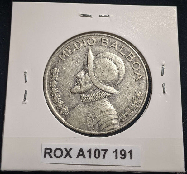 Panama 1930 1/2 Balboa KM# 12.1 Cleaned #191 #23C