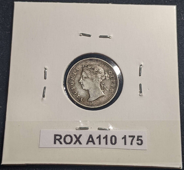 Hong Kong 1899 5 Cents KM# 5 Cleaned #175 #23C