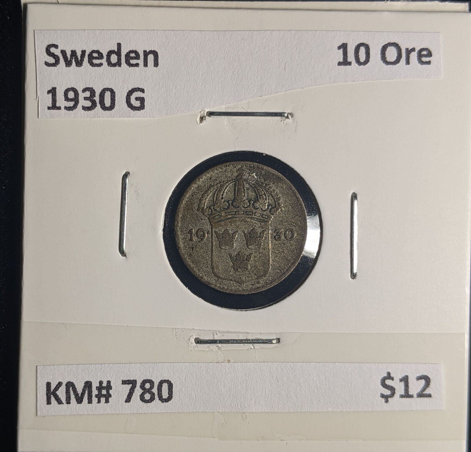 Sweden 1930 G 10 Ore KM# 780 #283 #24B