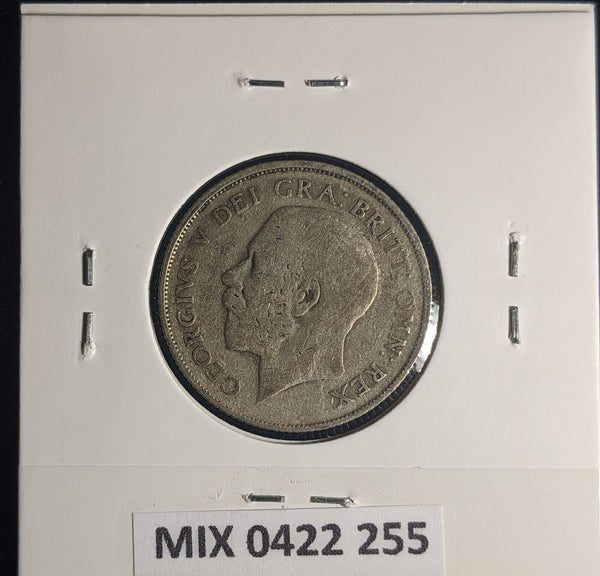 Great Britain 1922 Shilling 1/- KM# 816a Cleaned #255 #25A