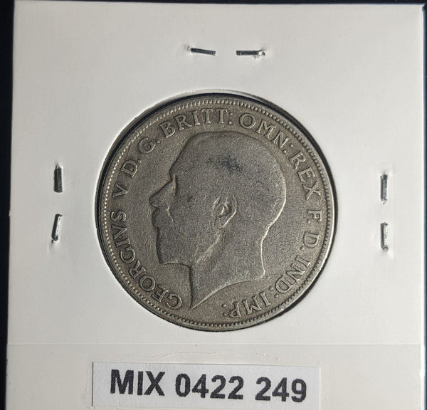 Great Britain 1921 Florin 2/-KM# 817a Cleaned #249 #25B