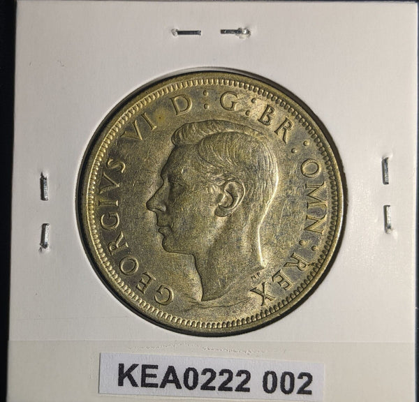 Great Britain 1946 Half Crown 1/2C KM# 856 Cleaned Residue #002 #25B