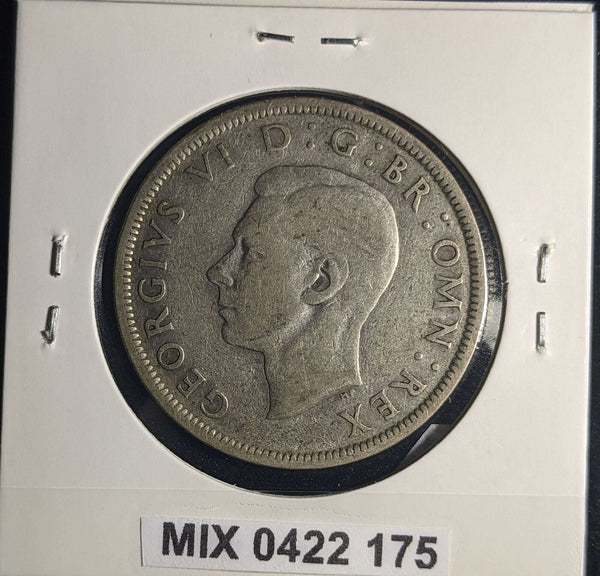 Great Britain 1939 Half Crown 1/2C KM# 856 Cleaned Corroded #175 #25B