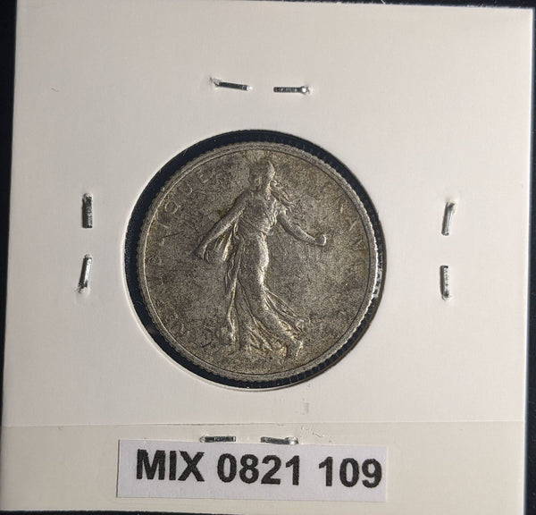 France 1916 Franc KM# 844.1 Cleaned #109 #25C