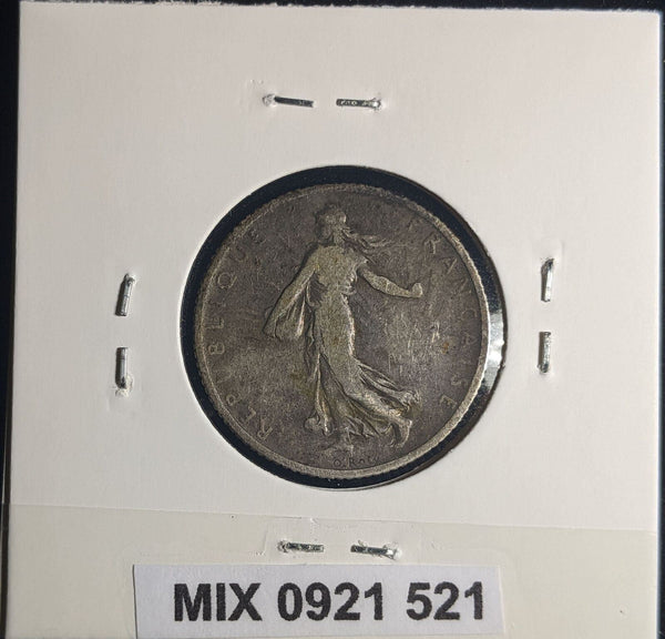 France 1904 Franc KM# 844.1 Cleaned #521 #25C