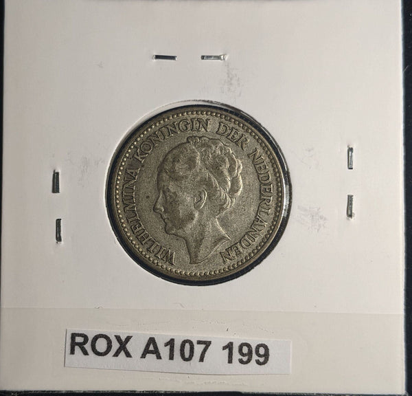 Netherlands 1930 1/2 Gulden KM# 160 Cleaned #199 #24A