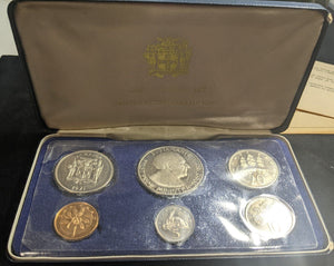 1971 Jamaica 6 Coin Proof Set Franklin Mint #105