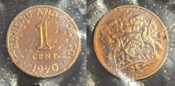 Trinidad and Tobago 1970 proof Set 6 Coins #092