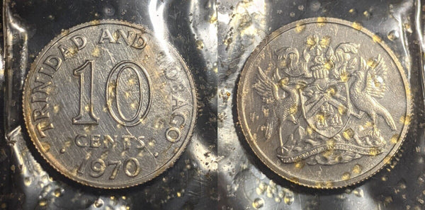 Trinidad and Tobago 1970 proof Set 6 Coins #092