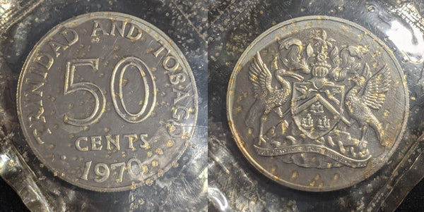 Trinidad and Tobago 1970 proof Set 6 Coins #092