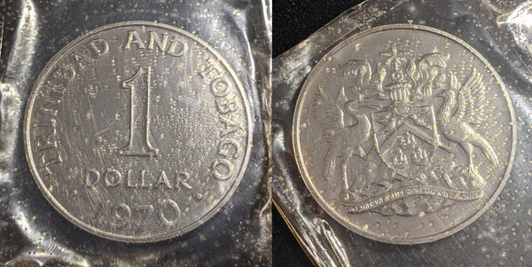 Trinidad and Tobago 1970 proof Set 6 Coins #092