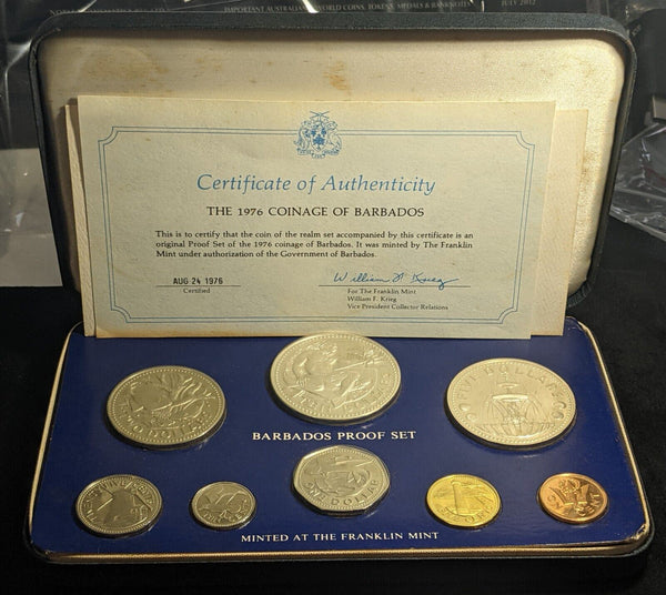 Barbados 1976 Proof Set 8-Coin Set #347