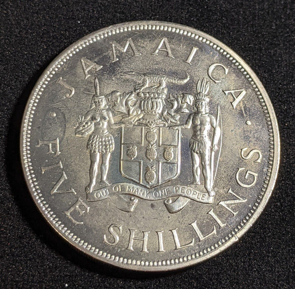 Jamaica Proof 1966 5 Shilling KM# 40 #102