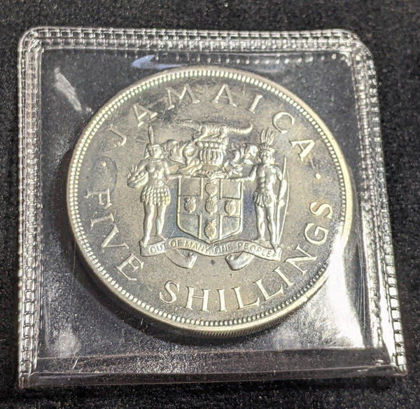 Jamaica Proof 1966 5 Shilling KM# 40 #102